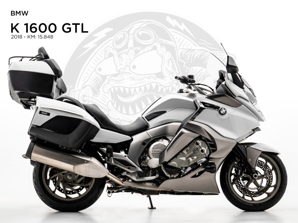 Vista lateral da BMW K 1600 GTL 2018