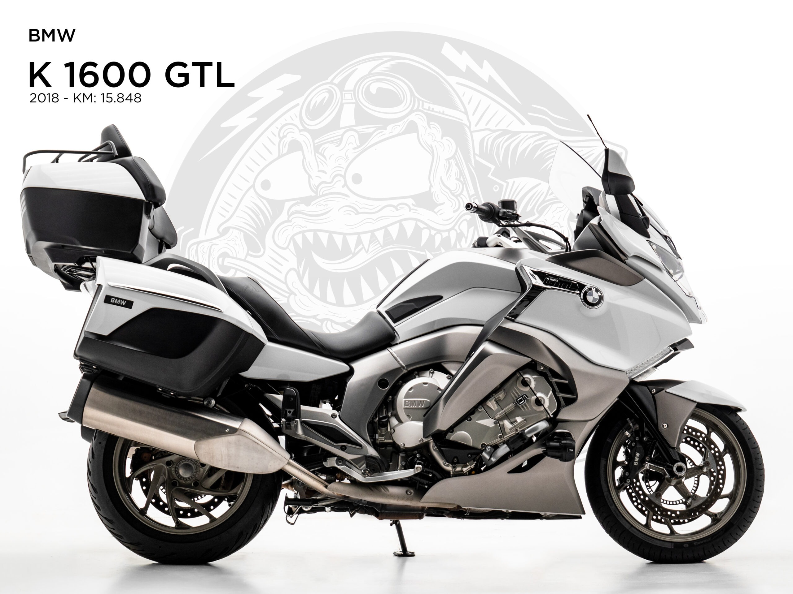 Vista lateral da BMW K 1600 GTL 2018