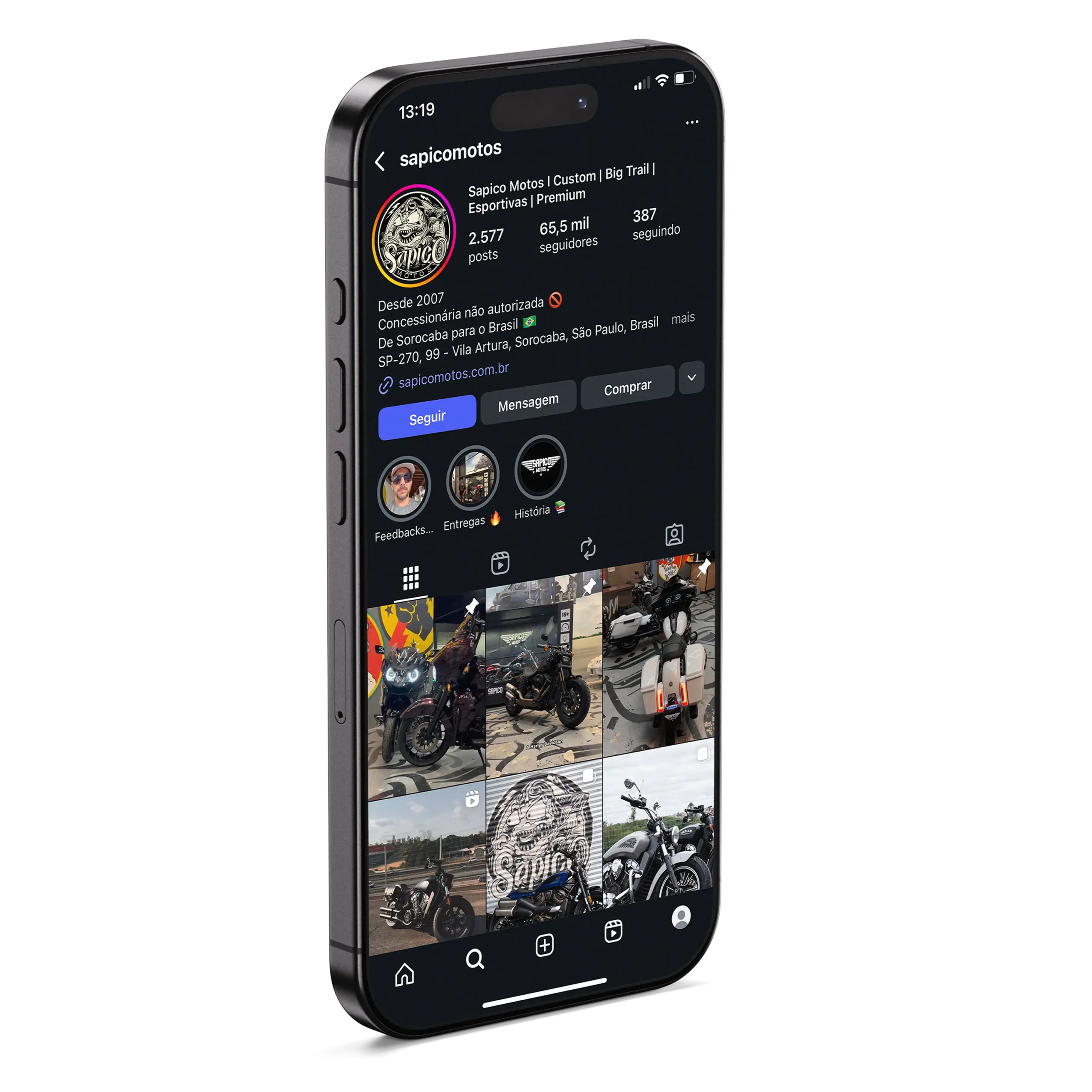 Instagram Sapico Motos